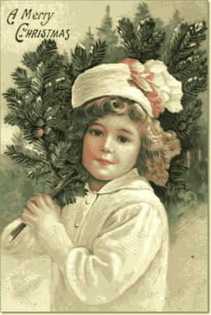 Винтажные открытки Merry Christmas