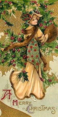 Винтажные открытки Merry Christmas
