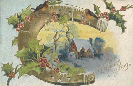 Рождественские открытки Blessings of Christmas Vintage