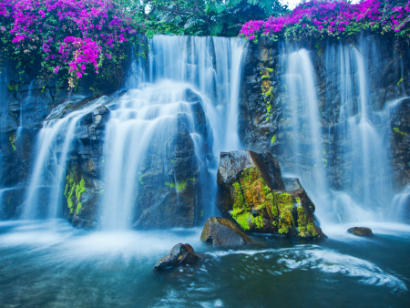 Пейзаж водопад