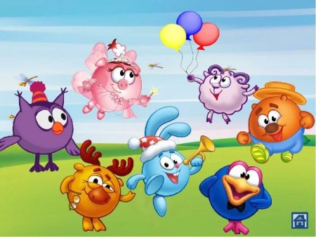 Герои мультфильма Смешарики