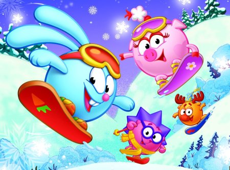 Смешарики Крош зимой