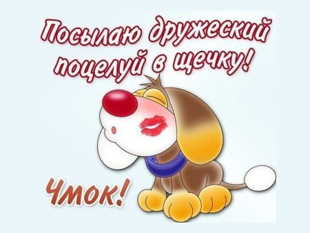 Дружеский поцелуй