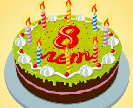 Поздравления с днём рождения 8 лет