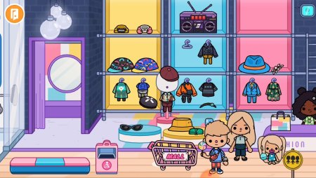 Магазин одежды в toca World