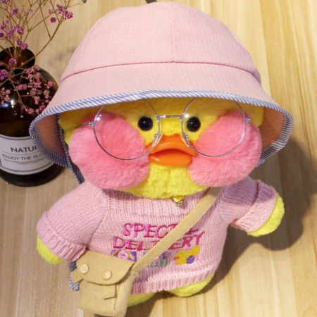 Мягкая игрушка уточка lalafanfan