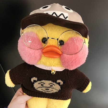 Утёнок игрушка мягкая с очками
