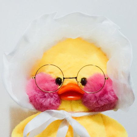 Мягкая игрушка уточка с розовыми щечками