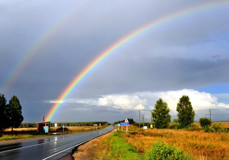 Радуга в природе реальная