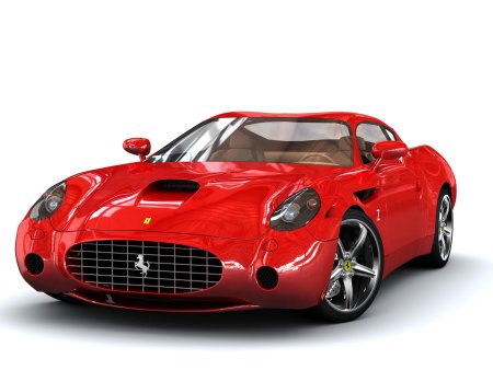 Красная машинка Феррари