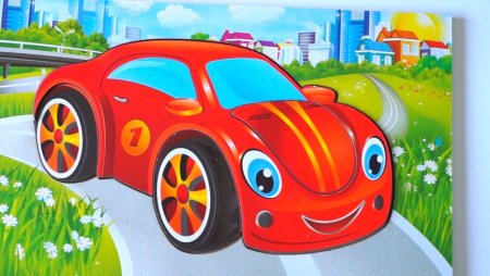 Машинка детская мультяшная