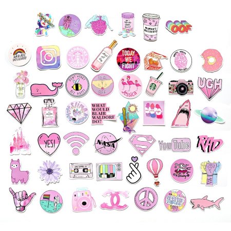 Розовые наклейки для распечатки