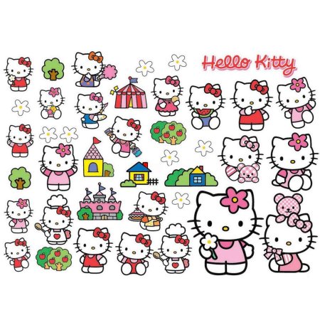 Наклейки с Хеллоу Китти инди КИД