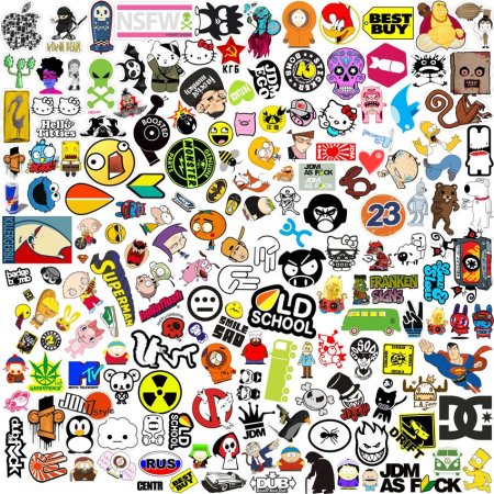 Крутые наклейки цветные
