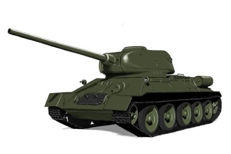 Белый т-34 танк