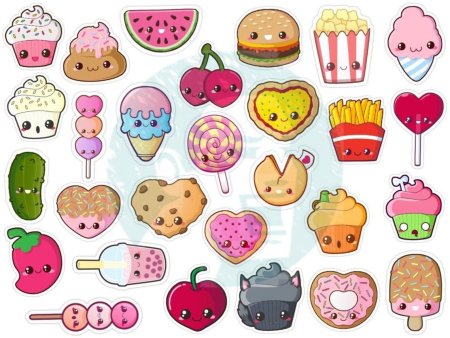 Маленькие картиночки для наклеек