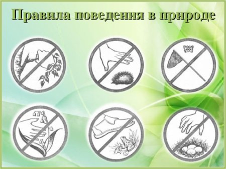 Знаки береги природу