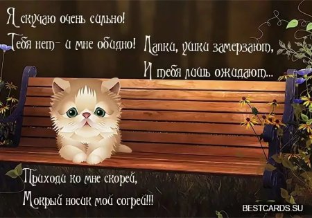 Очень скучаю по тебе