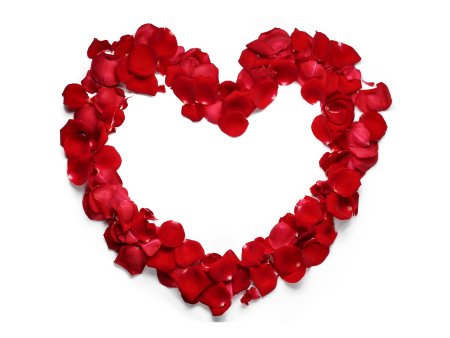 Сердце из лепестков