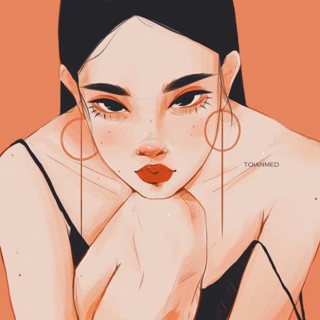 Эстетичные рисунки девушек