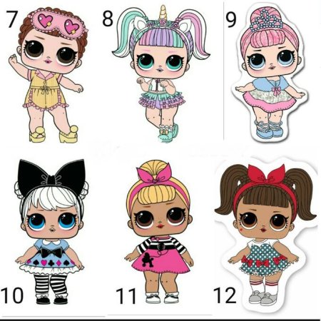 Куклы ЛОЛ печать