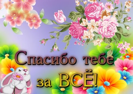 Спасибо тебе за всё
