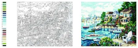 Картина по номерам раскраска