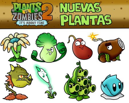 Растения из игры растения против зомби 2