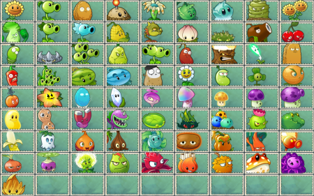 Plants vs Zombies 2 растения