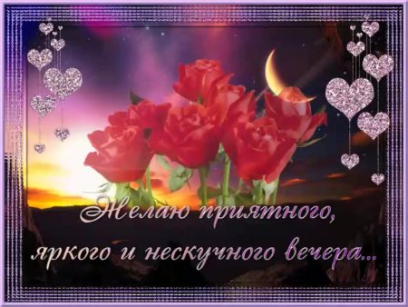 Приятного вечера и доброй ночи