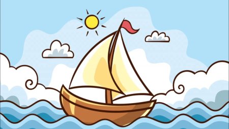 Кораблик плывет