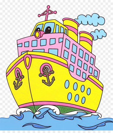 Корабль мультяшный