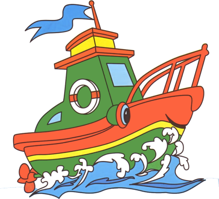 Кораблик мультяшный