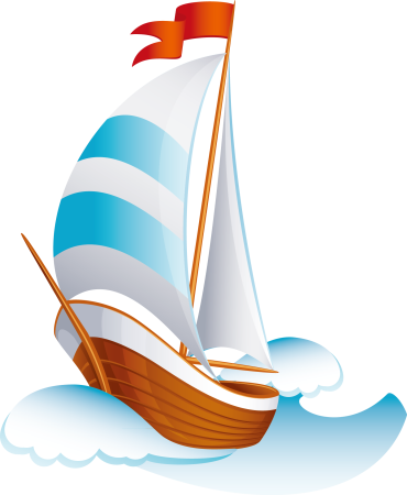 Корабль на прозрачном фоне