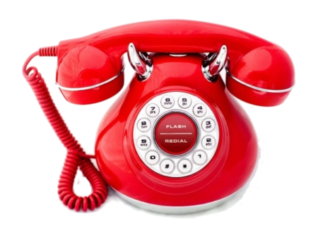 Красный телефонный аппарат