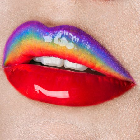 Макияж губ интересный