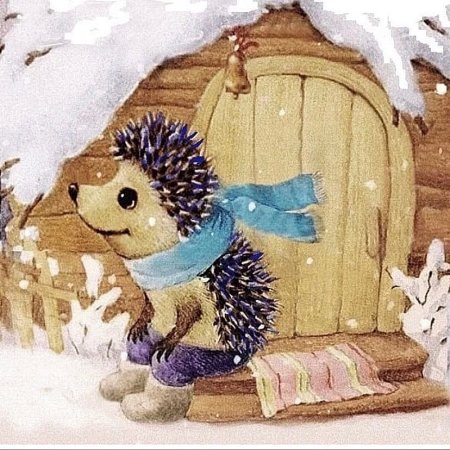 Ежик сказочный зимний