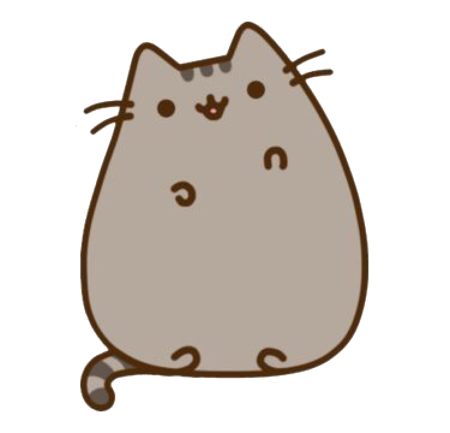 Серый кот мультяшный