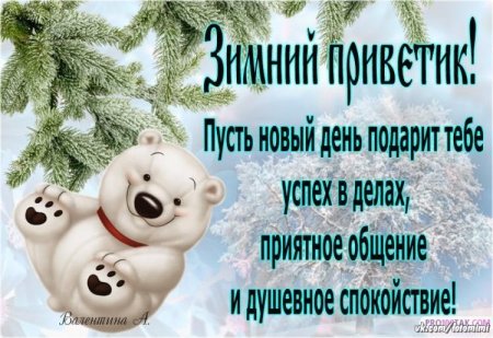 Смешные зимние пожелания с добрым утром