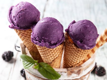 Фиолетовое мороженое