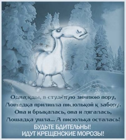 Крещенские Морозы стихи