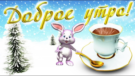 Доброе зимнее утро Зайка