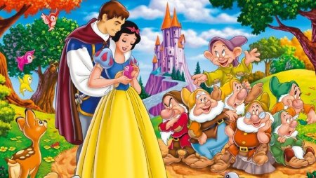 Принцесса Белоснежка и семь гномов