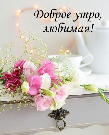 С добрым утромл любимая