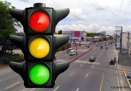 Светофор для водителя красный