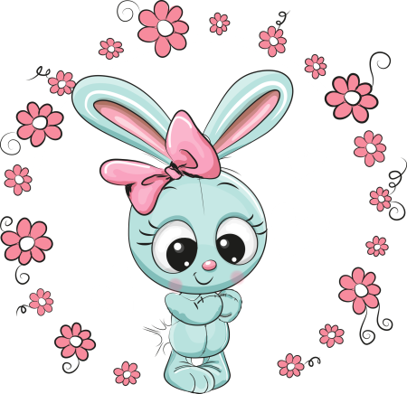 Красивые мультяшные зайчики