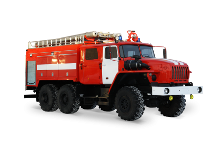 Урал 5557 пожарная автоцистерна