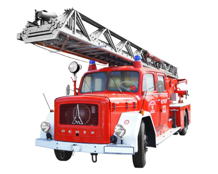 Магирус пожарная машина лестница