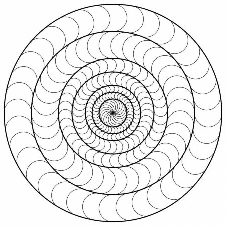 Раскраска по спирали