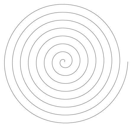 Круглая спираль